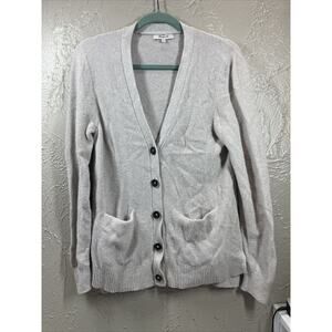 Madewell Women’s Gray Cardigan Long Sleeve Button‎ Down Sweater Size Medium